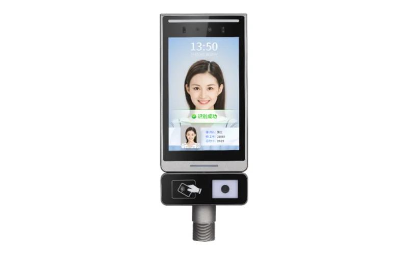 Terminal de reconocimiento facial MY1036 de 8 pulgadas con lector QR